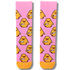 Criminal Duck Pink Crew Socks