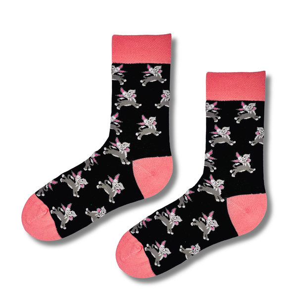 Cute Bunny Pattern Crew Socks