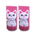 Cute Pink Cat Ankle Socks