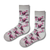 Pink Love Heart Crew Socks