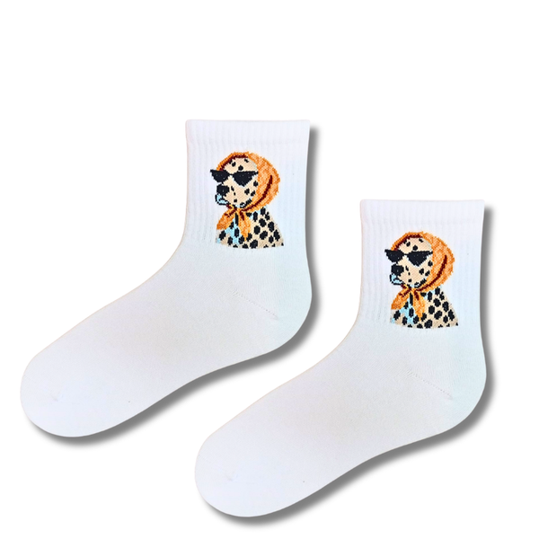 Dalmatian Scarf Socks