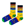 Crew socks featuring desert cactus and snake design