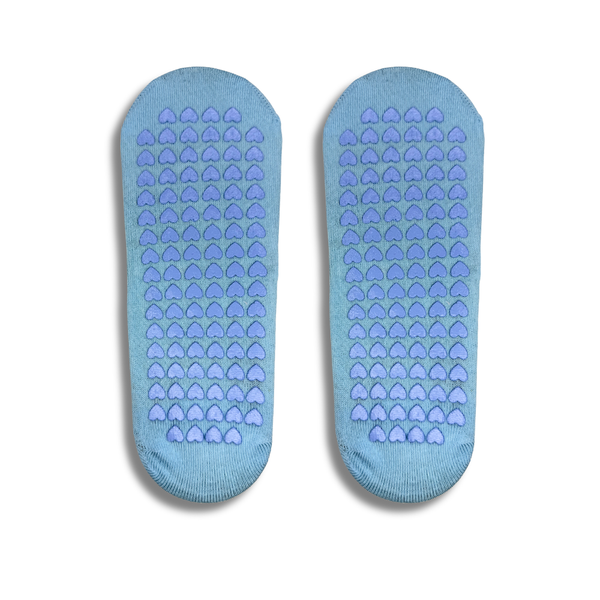 DO IT Blue Pilates Grip Socks