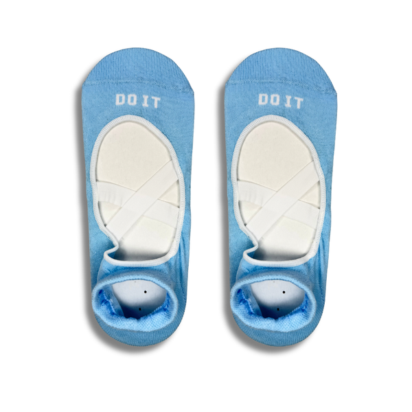 DO IT Blue Pilates Grip Socks