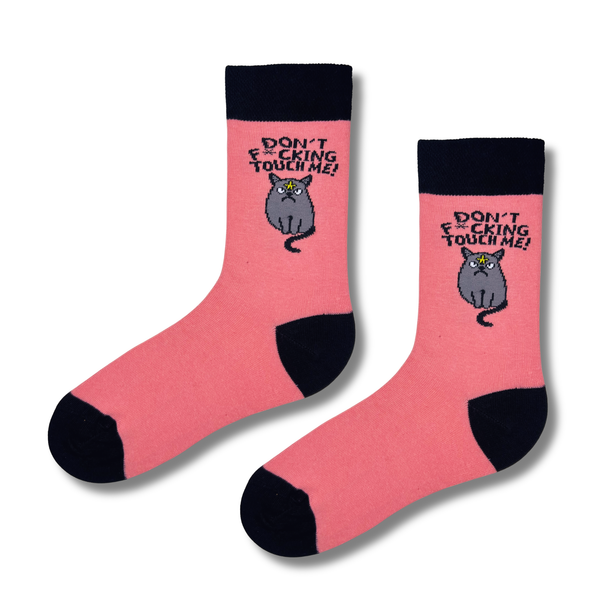 Don’t F*cking Touch Me Cat Socks