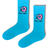 Donut Worry Blue Crew Socks