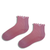 Dusty Pink Ruffle Ribbed Socks