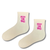 Follow The Waves Cream Crew Socks