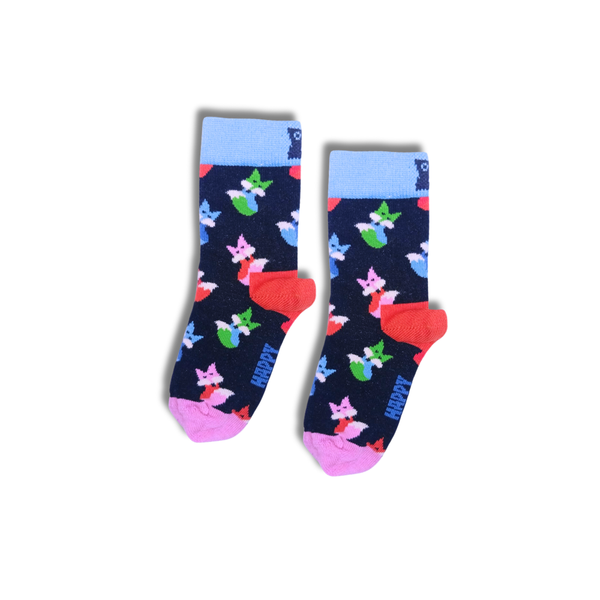 Fox Kids Crew Socks (2–3 Years)