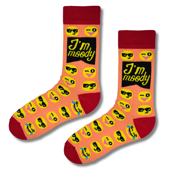 I'm Moody Emoji Socks