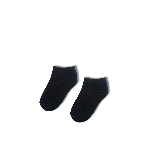 Kids Black Low-Cut Ankle Socks
