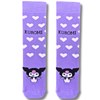 Kuromi Purple Heart Socks