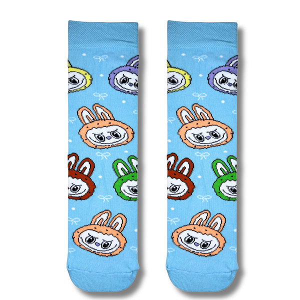 Labubu Face Patterned Socks