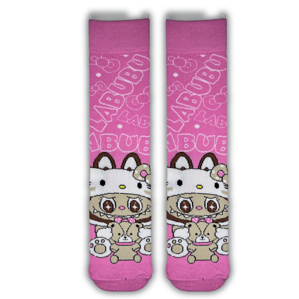 Labubu Pink Character Socks