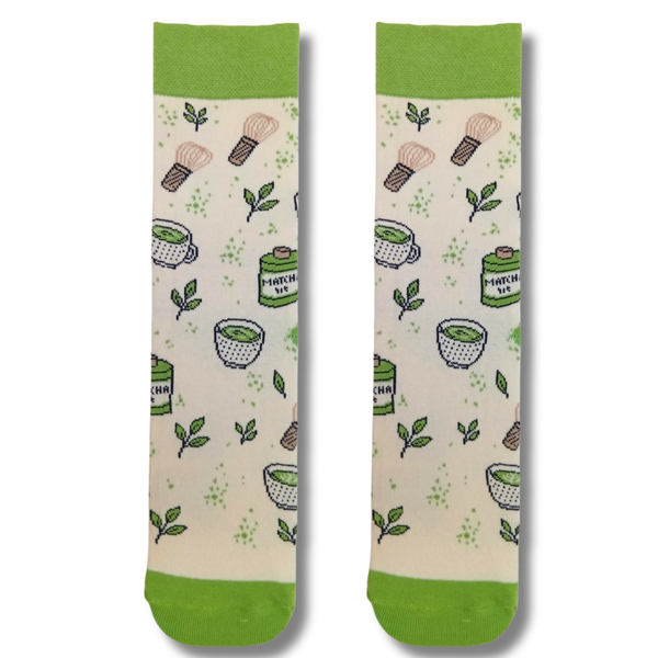 Matcha Tea Crew Socks