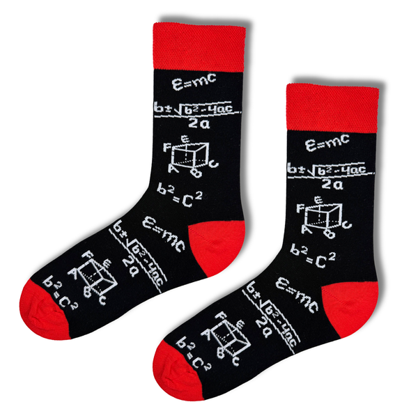 Math Formula Crew Socks