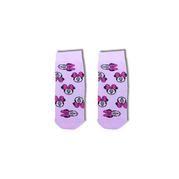 Minnie Mouse Kids Crew SocksLavender