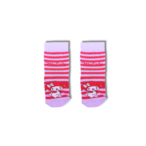 My Melody Kids Crew SocksPink Striped