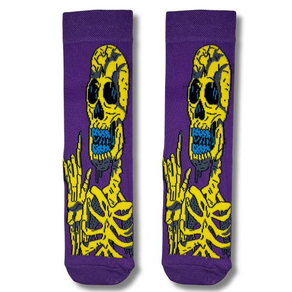 Neon Skeleton Rebel Socks