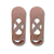 Nude Crossover Pilates Grip Socks