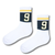 Number 9 Varsity Crew Socks