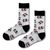 Nutella Patterned White Crew Socks