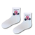 Donut Give Up White Gym Crew Socks