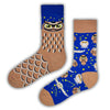 Owl Night Mismatch Crew Socks