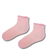 Pastel Pink Ruffle Ribbed Socks