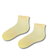 Pastel Yellow Ruffle Ribbed Socks