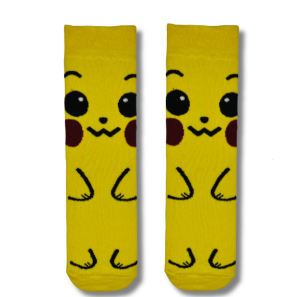 Pikachu Cute Yellow Crew Socks