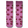 Pink Donut Pattern Socks