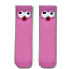 Pink Googly Eyes Crew Socks