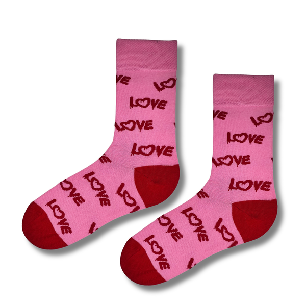Love Vibes Pink Socks