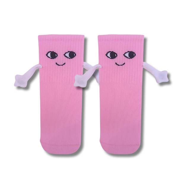 Pink Magnetic Hand Kids Socks