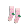 Pink Polka Dot Kids Crew Socks (2–3 Years)