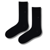 Premium Black Formal Socks with Triangle Logo