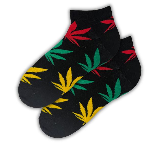 Rasta Leaf Ankle Socks