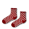Red Checkerboard Tennis Socks