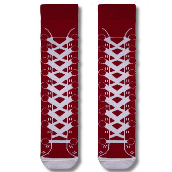 Lace Sneaker Red Socks
