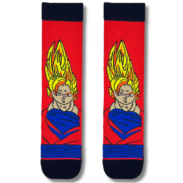 Super Saiyan Goku Red Anime Socks