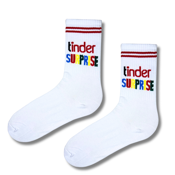 Tinder Surprise Crew Socks