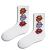 Triple Lips Pop Art Crew Socks