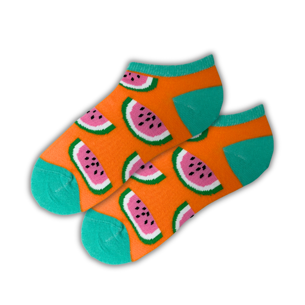 Watermelon Patterned Ankle Socks