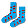 Blue Watermelon Slice Socks