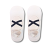 White Crossover Pilates Grip Socks