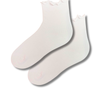 White Ruffle Ankle Socks
