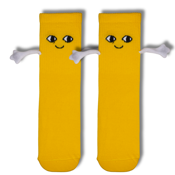 Yellow Magnetic Hug Socks